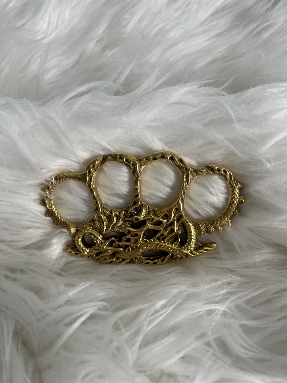Metallic Gold Brass Knuckles/Paperweight
